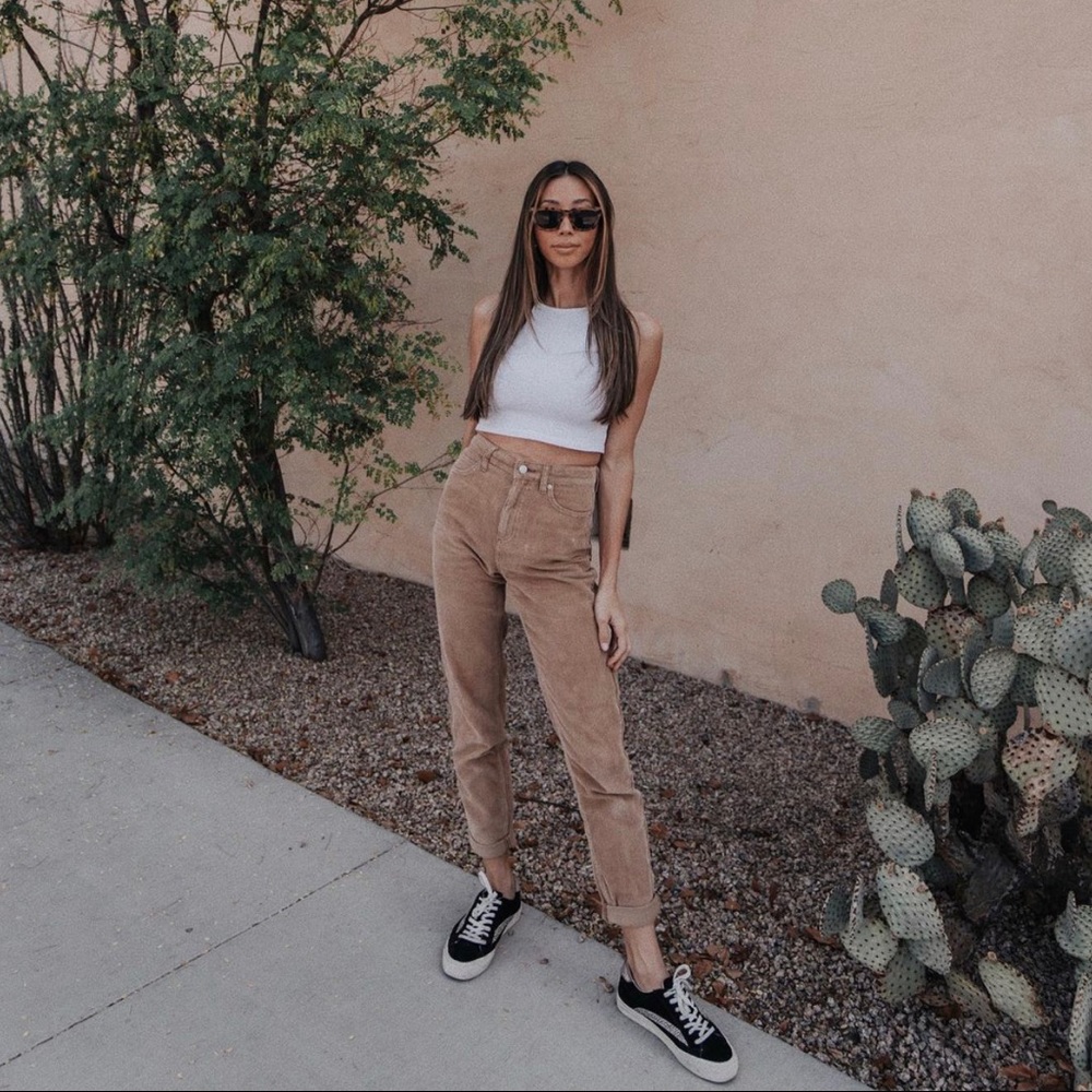 Urban Corduroy High-Waisted Mom Pants